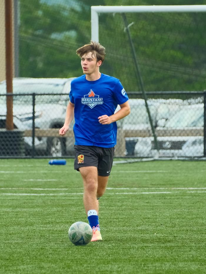 Ryan on the ball during a match